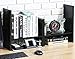 FITUEYES Desktop Shelves Office Desk Organizer Storage Rack Free Style Adjustable Wood Display Stand Shelf Racks Counter Top Bookshelf, Black, DT207201WB