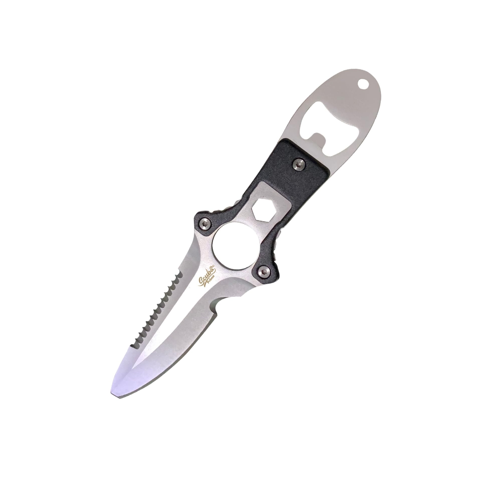 Dive Knife - Lightweight and Sharp Ankle Knife for Diving Gear with Leg Strap, Serrated Edge, and Multifunctional Tools for Scuba Divers, Hunters, Campers and Freediving Enthusiasts