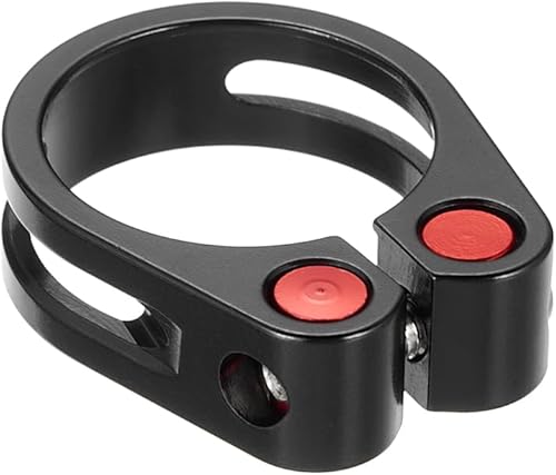 Miniatura 5 de Abrazadera de poste de asiento de bicicleta de aleación de aluminio de 31.81.374 in, abrazadera de asiento de bicicleta de carretera con bloqueo