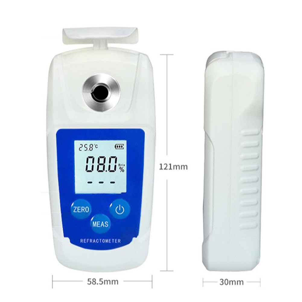 Digital Sugar Content Meter with Automatic Temperature Compensation and Wide Measuring Range for Food and Beverage Testing (0-32%)