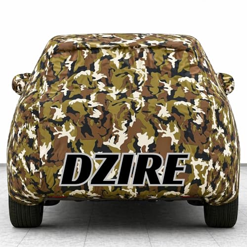 Image of Kings of Cover New Jungle 100% Waterproof Dzire Car Cover | Polyester Car Body Cover for Rain & Sun | UV Protection, Dustproof, Scratch Resistant, Windproof, Heat Resistant, Custom Fit