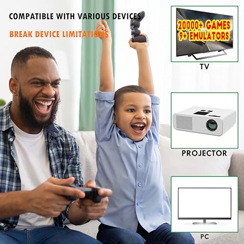 Latimand M8 Retro Video Game Console, Plug And Play Controllers Video Game Retro Play Game Console Built In 20000+ Games, 9 Classic Emulators thumb #5