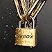 SEPOX® 2-Pack Premium Solid Brass Padlock with 4 Same Keys, 40mm 1-9/16