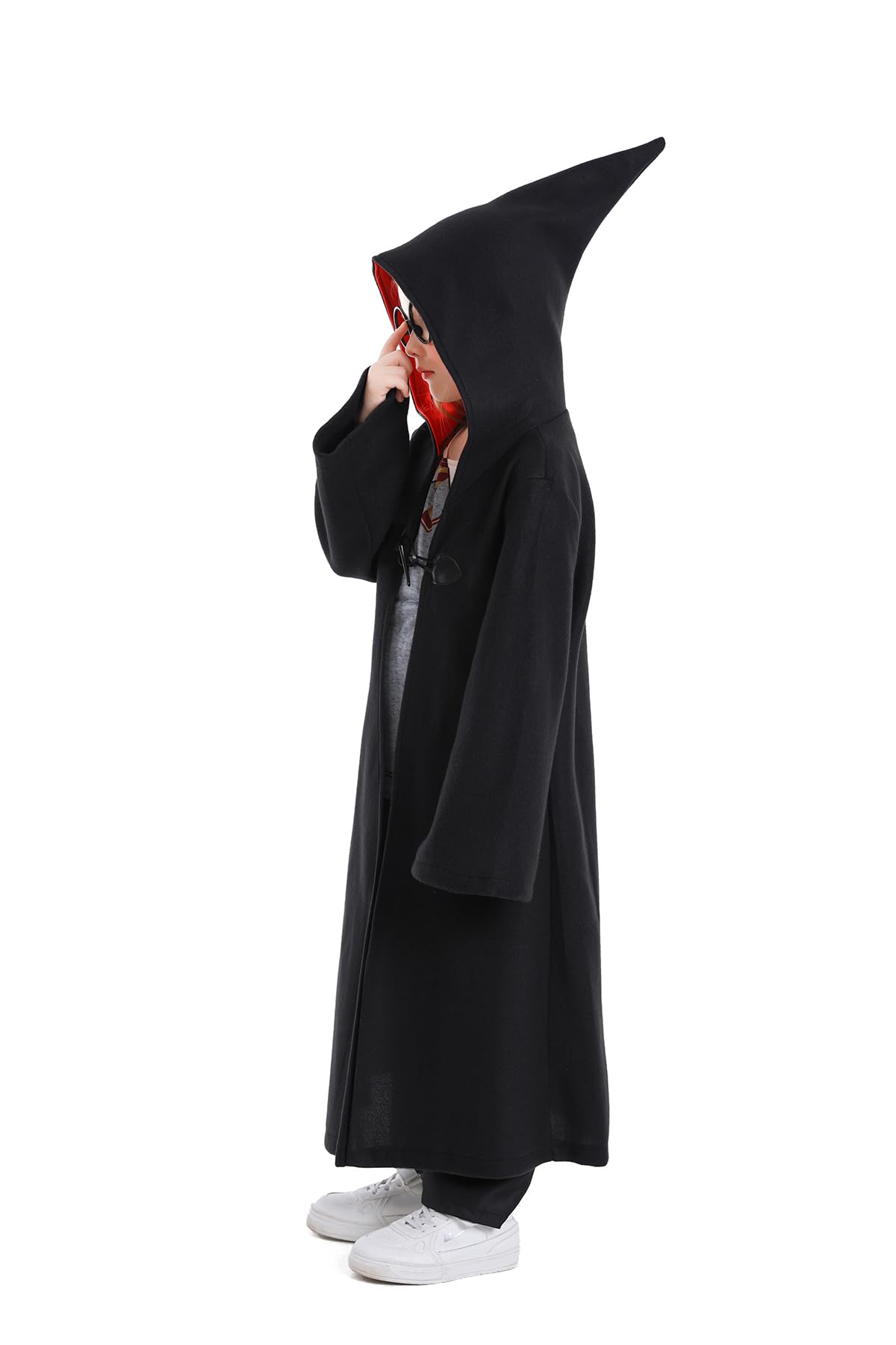 YUDATPG Kids Witch Cosplay Costume Magic School Uniform Harry Potter Robe Costume Witch Robe Cloak Halloween Cosplay Props - Image 2