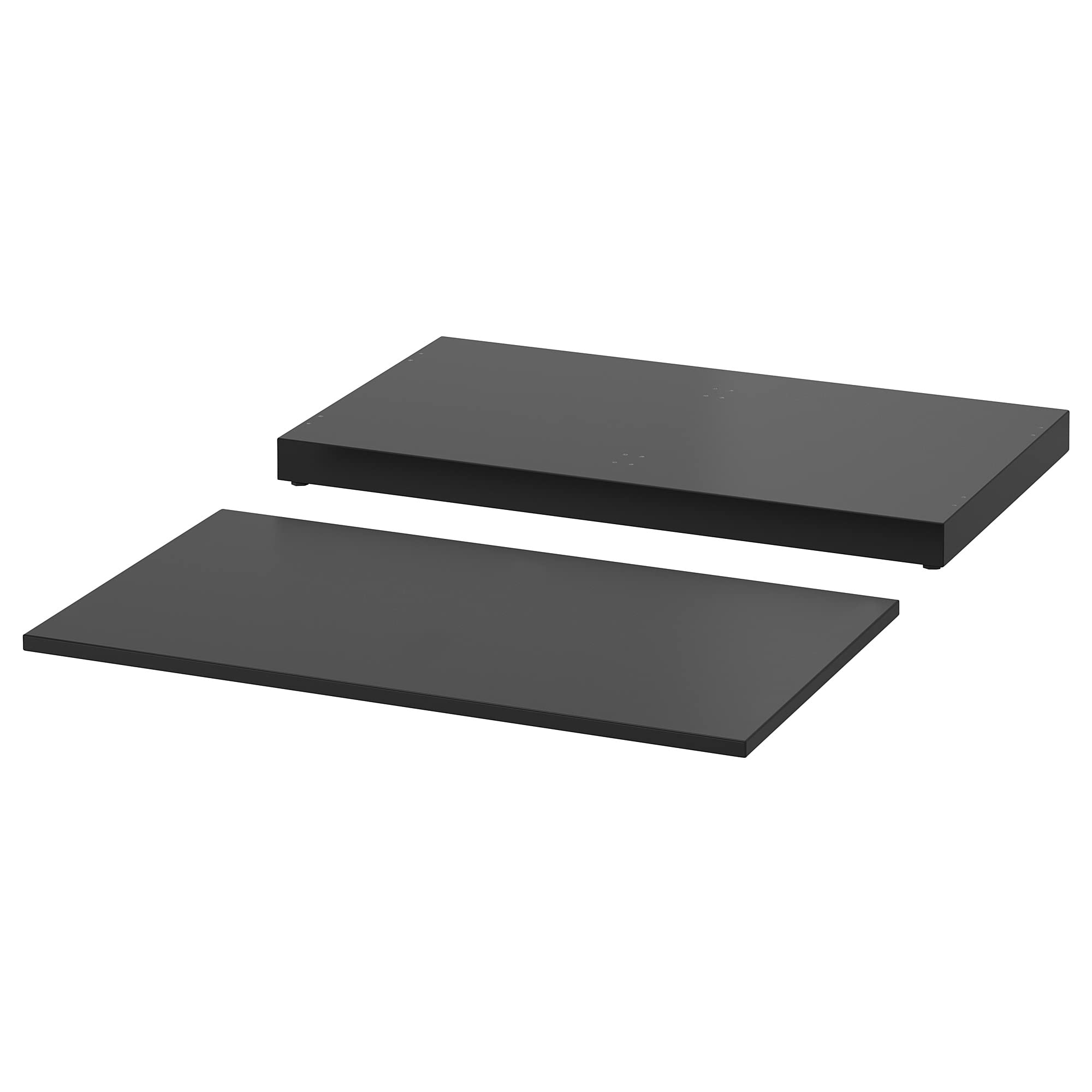 Plateau et socle NORDLI anthracite 80x47 cm pour meuble modulable