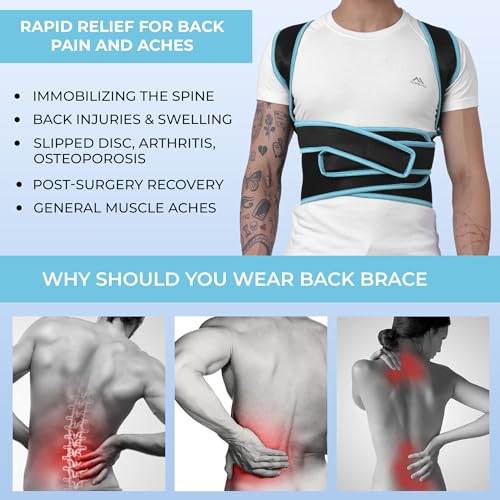 Image of ZEDAN Neoprene Posture Corrector Belt for Men & Women | Adjustable Shoulder & Neck Support Brace | Lightweight Back Straightener for Daily Posture Support