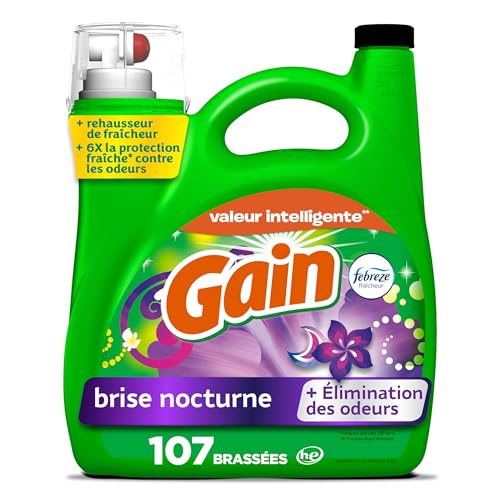 Gain Liquid Laundry Washing Detergent, Moonlight Breeze Scent 154 fl oz, 107 Loads, Lasting Freshness + Powerful Cleaning and Odor Fighting ingredients - Image 3