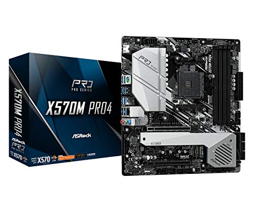 ASRock AMD Ryzen 3000シリーズ CPU(Soket AM4)対応 X570チップセット搭載 Micro ATX マザーボード X570M Pro4