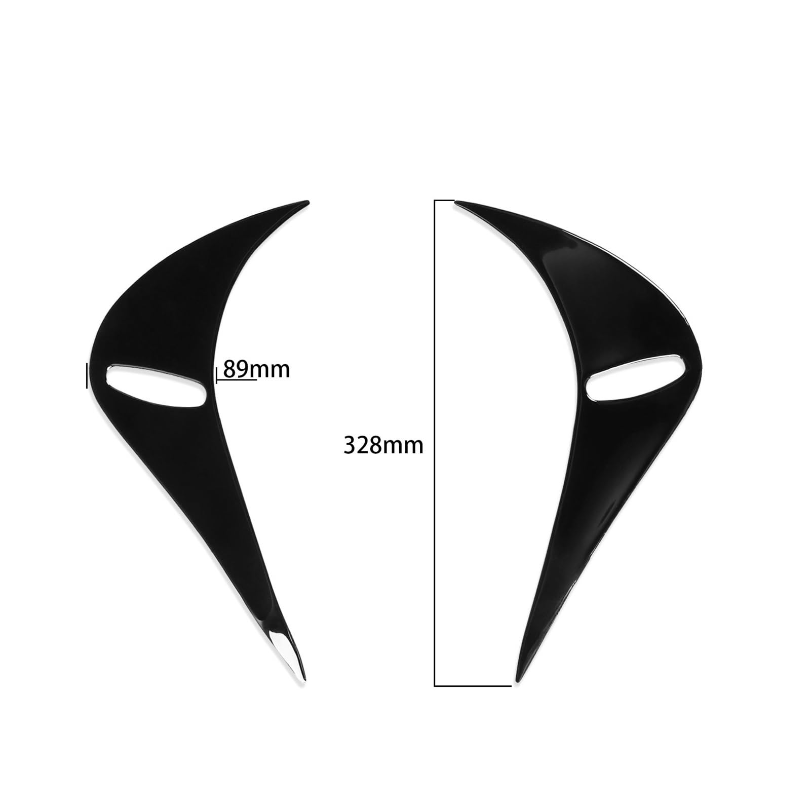 per Toyota GT86 2013-2020 2 Pezzi Nero Lucido Copertura Palpebra fanale Posteriore Adesivi di Finitura Accessori Tuning Auto Styling Palpebre fari