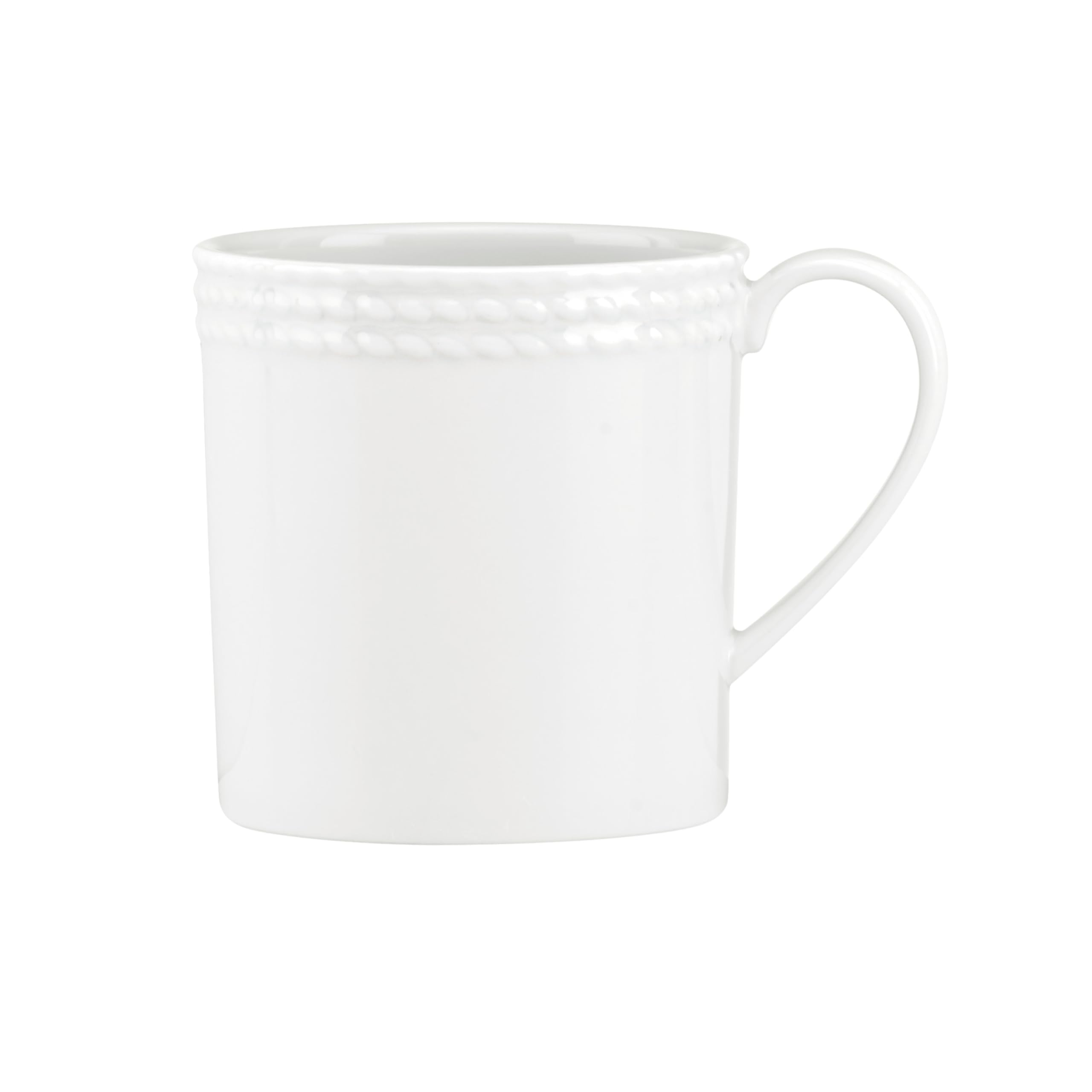 803717 Wickford Dinner Mug, Porcelain, White