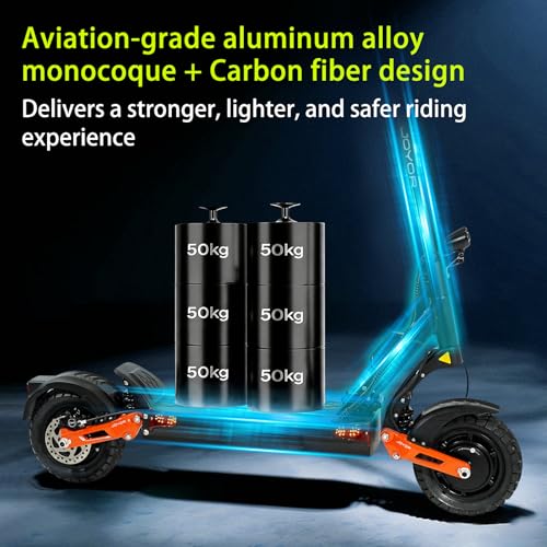 Image of Electric Scooter Adults 1600 /4000 /6000W Motor 50 Miles Long Range & 40 /45 /50 MPH Top Speed 10 inch Off Road Tire Folding E-Scooter 60V /48V 20.8AH Battery Kick Scooter with Detachable Seat for Commuter