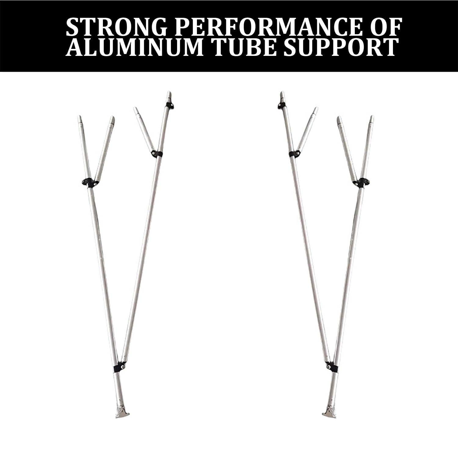 Tenda Parasole Resistente ai Raggi UV, tendalino Parasole Pieghevole a 3 Archi per Barche, tendalino Posteriore per Barche con Telaio in Alluminio e Pali di Supporto Posteriori,Nero,155/167cm