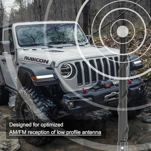 Image of BASIKER Short Antenna Fit for Jeep Wrangler Gladiator JL Rubicon 4xe Sahara