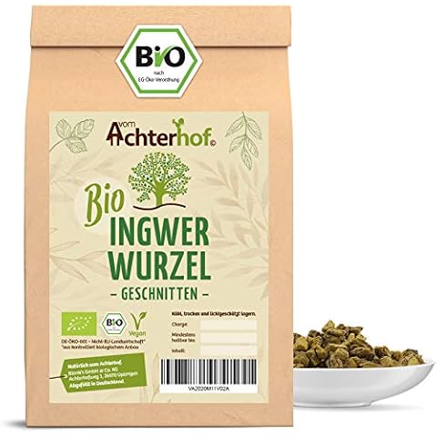 Ingwerwurzel Tee BIO | Ingwertee | Bio-Ingwer getrocknet geschnitten vom Achterhof Cover