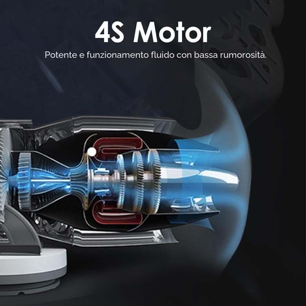 Baceyong Ventilatore Auto Doppia Testa 12V/24V, Rotazione 360° | Doppia testa girevole a 360°, 2 velocità, display LED, per auto, SUV, camion e camper 12V/24V