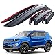 Goodyear Windabweiser für/kompatible mit Jeep Compass 2016-2025 SUV - Stick-on Regenabweiser - Autofenster Regenschutz - Ermöglichen Frischluft - Waschstraßenfest - Einfache Montage 6 Set