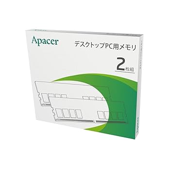 Apacer PC用メモリ 32GB(16GB×2枚) DDR5 Amazon | Apacer アペイサー デスクトップPC用 メモリ DDR5-4800