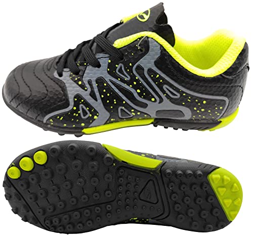 Kid's Soccer Turf Cleats Shoes Youth Lace-up Sports Football Trainers Casual Outdoor Firm Ground (Little Kid/Big Kid)2