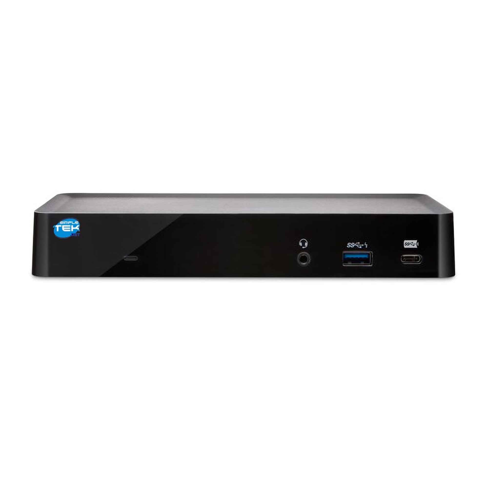 SIMPLETEK - Docking Station universale | HDMI DisplayPort++ USB-C Host 5x USB 3.0 1x Gigabit Ethernet Rj-45 | Con alimentatore 170W (Ricondizionato)
