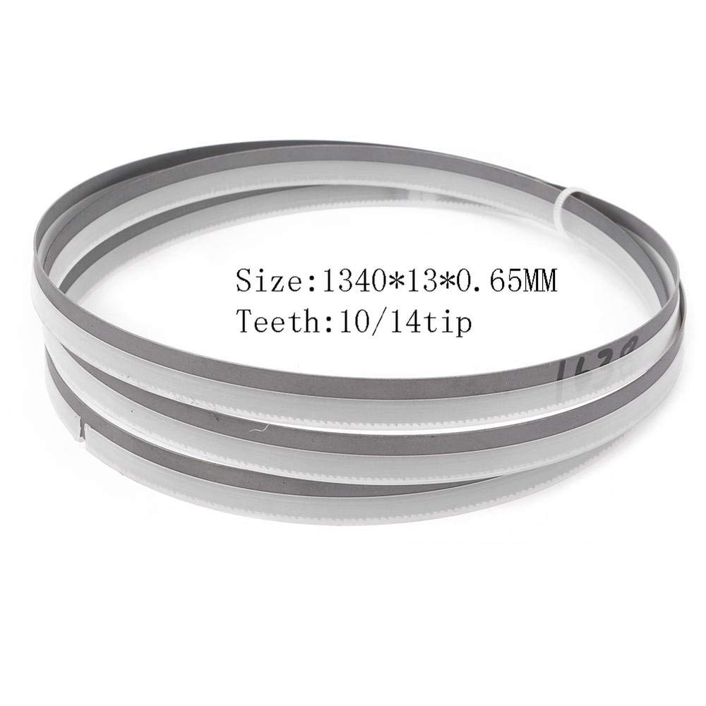 Lot De 3 Lames De Scie à Ruban Bimétal M42 HSS - 1325x13x0.65 Mm, 10/14 Dents - Pour Acier, Aluminium, Inox