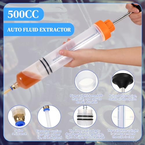 image for Gisafai 500CC Automotive Fluid Extractor Pump 500CC Fluid Extractor Ma