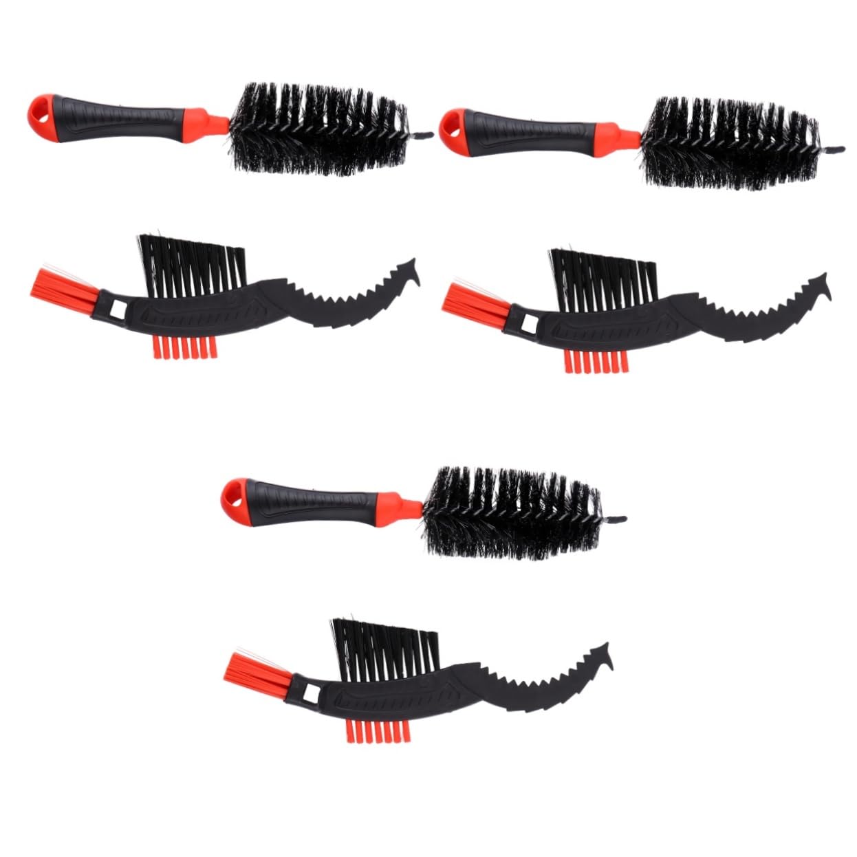 Happyyami 3sets Bike Chain Cleaning Kit Bike Chain Brush for All Bicycles 2pcs*3