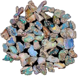 AA Natural Raw Ethiopian Opal Gem Stone, Rough Opal Crystals, Jewelry Making Gemstone, Ultra Fire Striking Opal, Good Luck Stone, Wire Wrapping, (100 Carats)