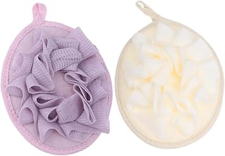 OUNONA Esponja Exfoliante de Ducha 4 Piezas Suave para Cuerpo de Malla para Hombres y Mujeres Accesorio de Baño Higiénico para Camping y