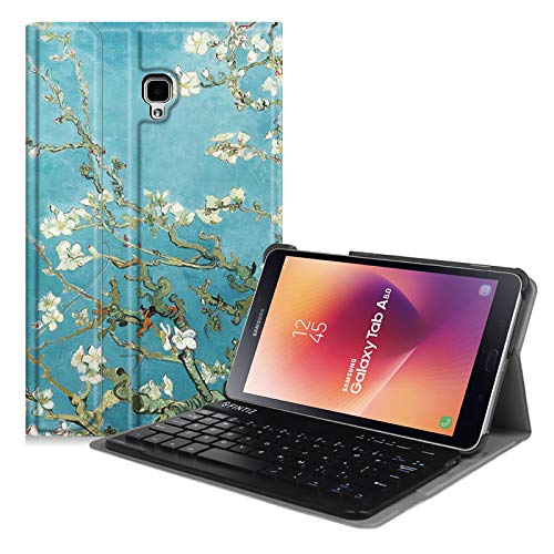 Get Discount 70% Price Fintie Keyboard Case for Samsung Galaxy Tab A 8.0 2017 Model T380/T385, Smart Slim Shell Stand Cover with Detachable Wireless Bluetooth Keyboard, Blossom
