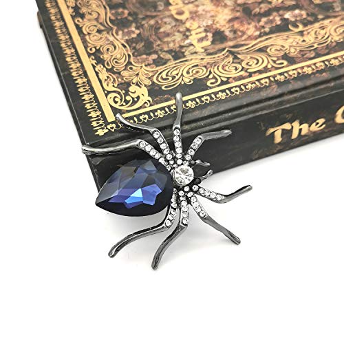 Image of YOQUCOL Halloween Spider Shape Brooch Pins for Women Girls Gift