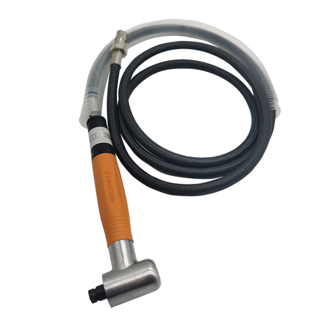 Micro molinillo neumático, ángulo neumático de microgrinder Aire 90 grados 3 mm Die Penciler Accesorios de herramientas Kit naranja