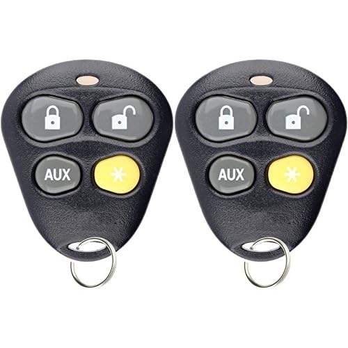 KeylessOption Keyless Entry Remote Starter Car Key Fob Alarm for Aftermarket Viper Automate EZSDEI474V 474V (Pack of 2)