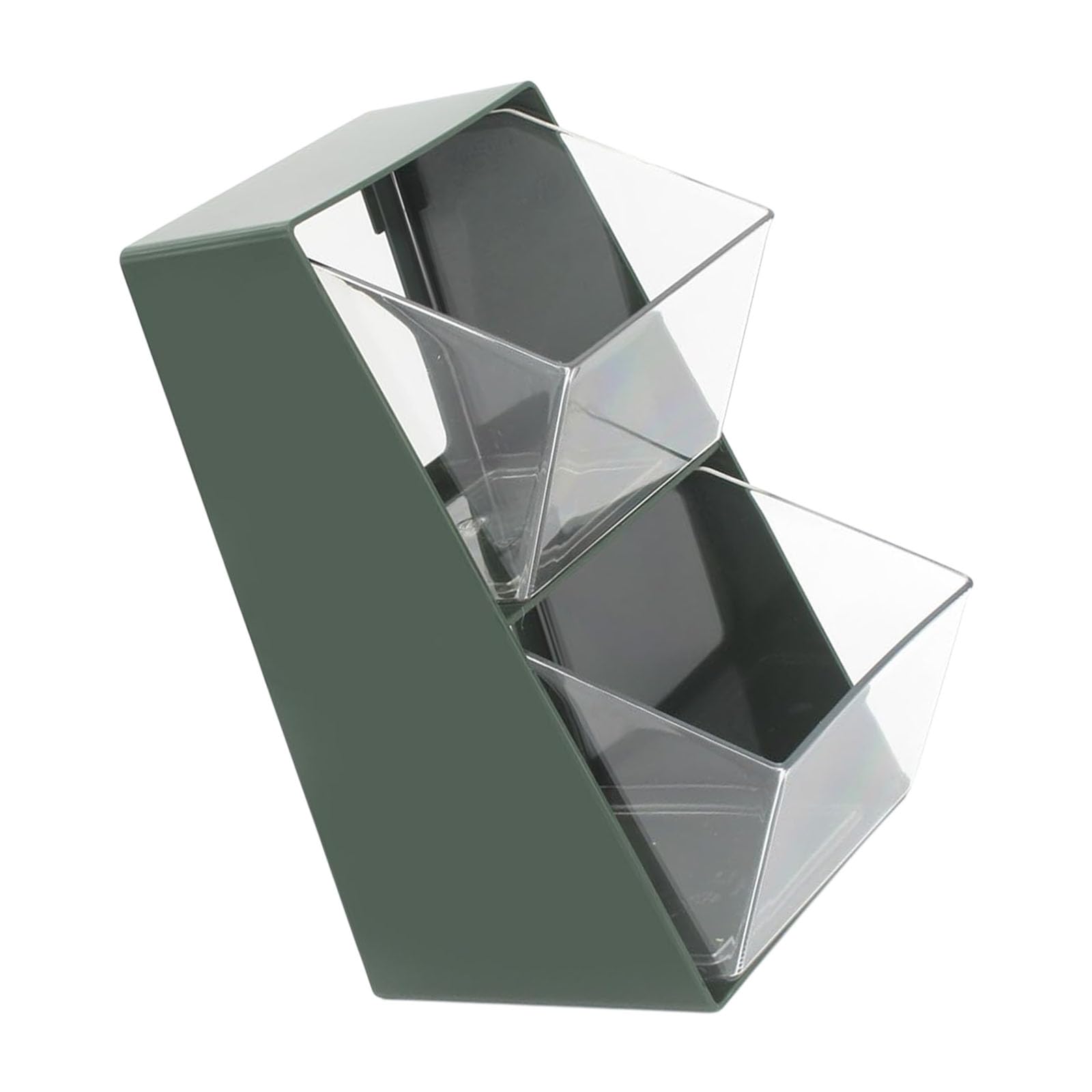 Shurhome Space Saving Double Drawer Tea Bag Organizers Ideal for Kitchen Countertops Multipurpose Kitchen Rack