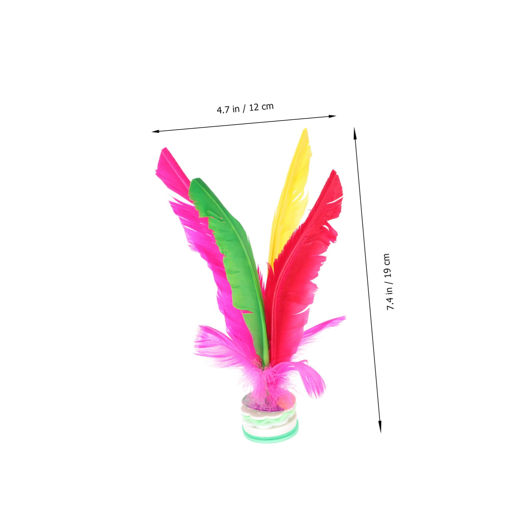 GALPADA 5Pcs Chinese Shuttlecock Kick Exercise Entertainment for Indoor Outdoor Fun for Adults Promotes Fitness Coordination High