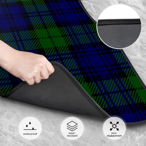 Alfombrillas de coche para lluvia y nieve con dise&ntilde;o cuadros escoceses 4