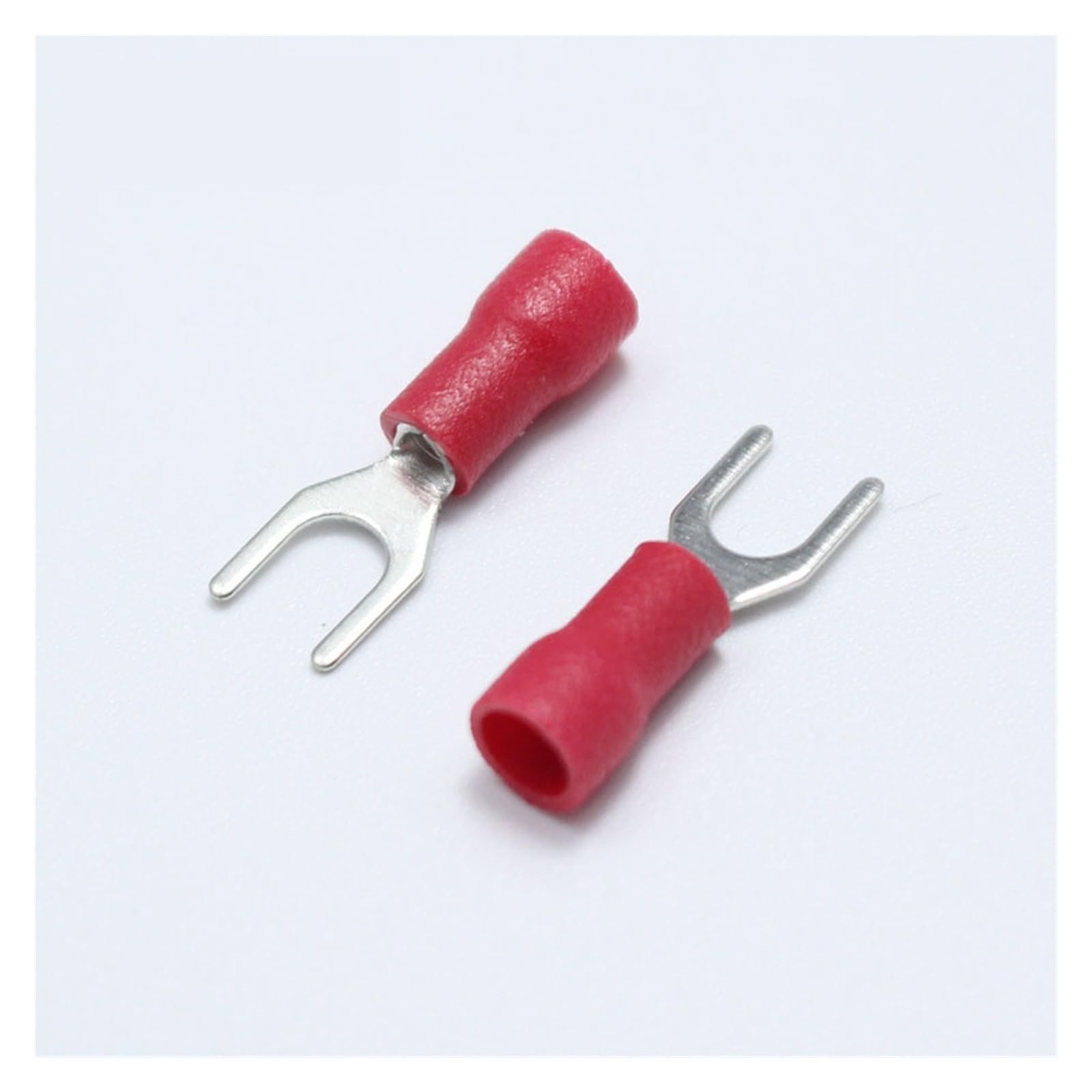 QMKADFQXF 20pcs Y/U Type Crimp Terminal 6.3 Female Pre-insulated Electrical Connector for 22AWG - 16AWG Wire /0.5-1.5mm2 Cable IMax=19A