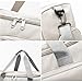 Suruid Travel Duffel Bag with Shoes Compartment Sports Gym Bag with Dry Wet Separated Pocket for Men and Women, Overnight Bag Weekender Bag Training Handbag Yoga Bag - White Gray