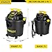 STANLEY Shop Vac SL18115P, 5 Gallon Peak 4 Horsepower Wet Dry Vacuums, Blower 3 in 1 Functions 15 Feet Cleaning Range for Garage, Carpet Clean, Shop Cleaning, Car Detailing with Attachments