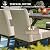 HERA'S HOUSE 7-Piece Indoor/Outdoor Dining Set for 6-64" Rust-Resistant Metal Table & 4.7" Cushioned Chairs, All-Weather Patio and Dining Room Furniture for Deck Kitchen Garden Backyard