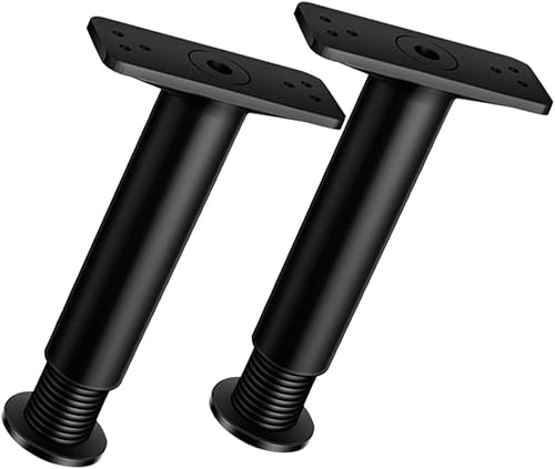 MERRYHAPY Patas de soporte para marco de cama, patas de mesa ajustables, 2 piezas, marco de soporte de cama, elevadores de cama, patas de sofá 15c,