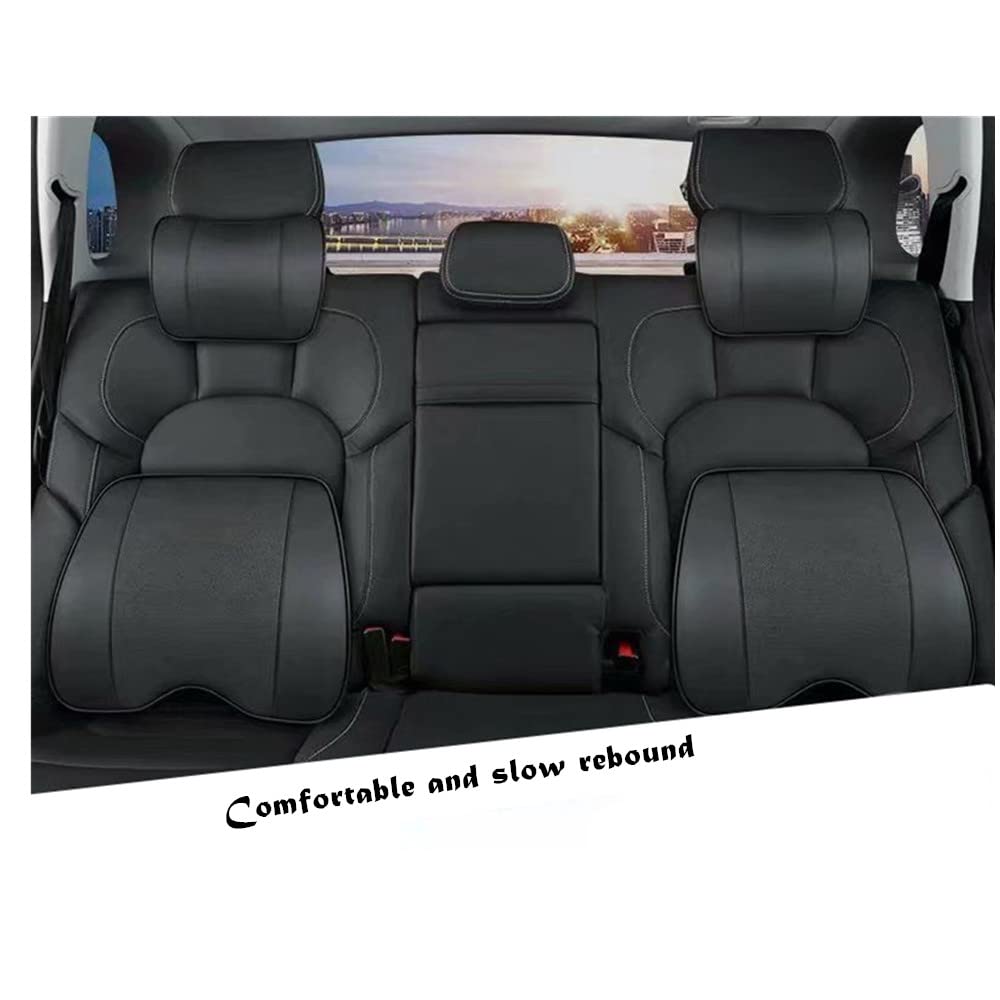 2-In-1 Car Seat Booster Universele Driver Memory Foam Lumbale Kussen Suède Seat Hoogte Geneigd Kussen Auto  34