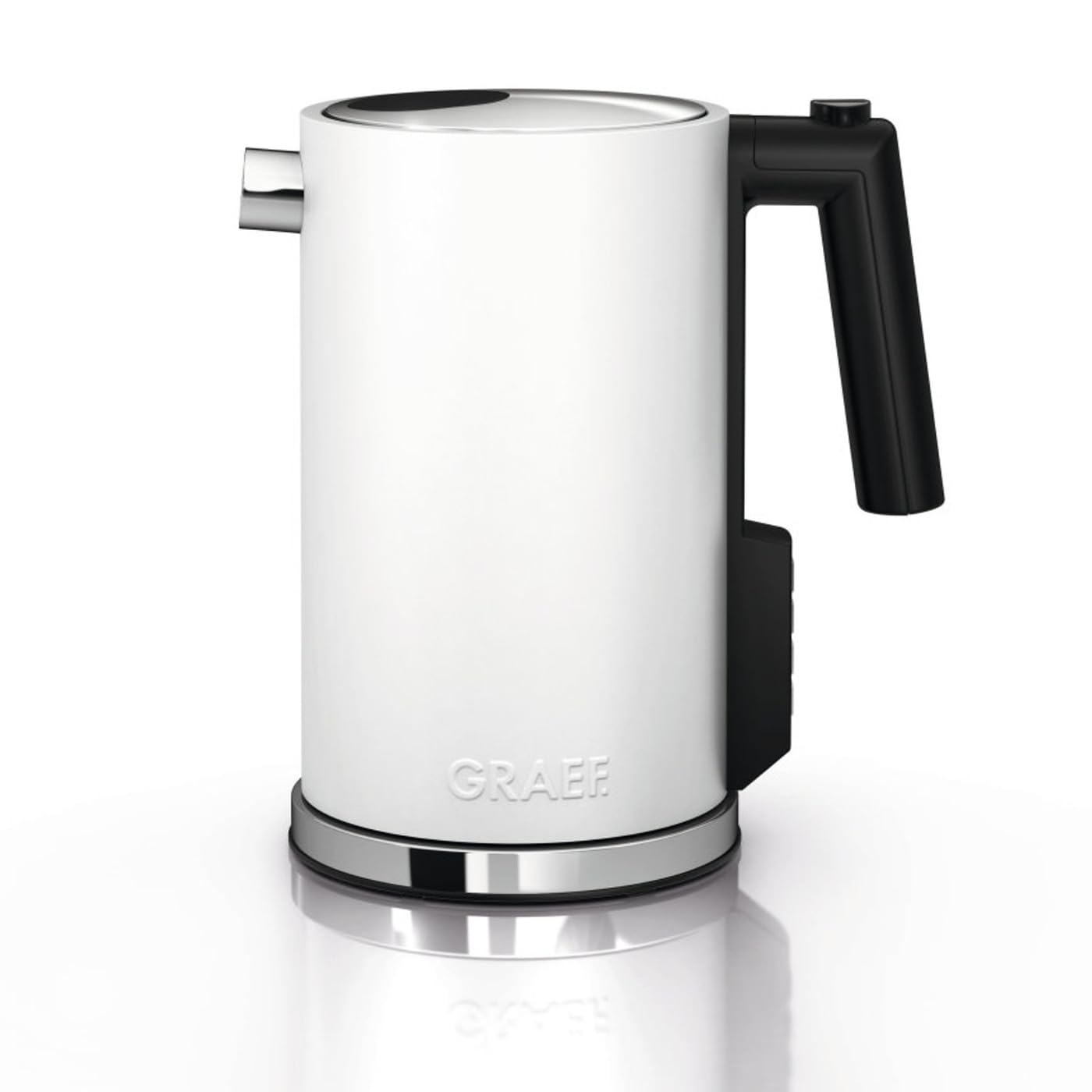 Graef WK901EU - Tetera eléctrica (1,2 L, 2015 W, Blanco, Acero inoxidable, Ajustes de termostato, Indicador de nivel de agua)