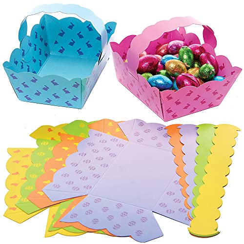 Baker Ross FX545 Paniers de Pâques – Lot de 30, Fabriquez vos propres paniers de Pâques pour...