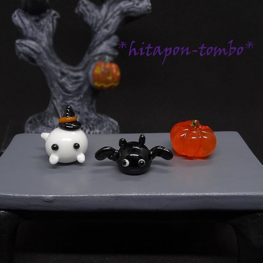 Amazon.co.jp: *+hitapon+* とんぼ玉 ハロウィン かぼちゃ おばけ