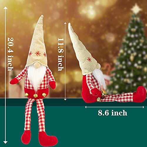 TINY FUN 2PC Gnomo Svedese, Peluche Natalizio