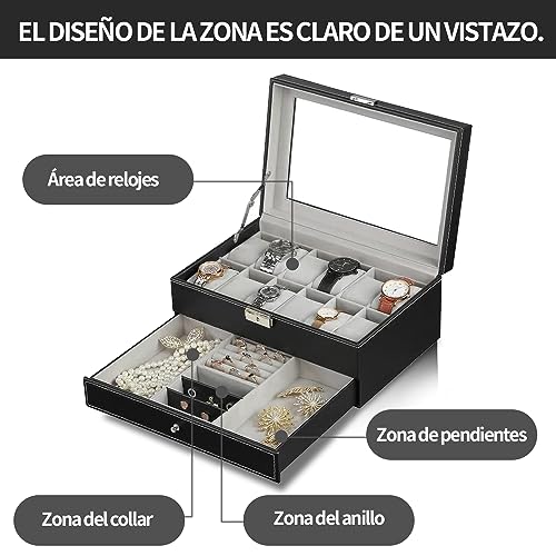 Reviews y listado de Estuche relojero relojes los más recomendados. 5 Imagen adicional