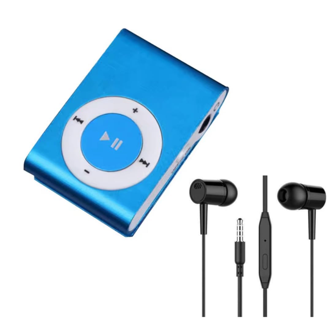 Portable Mini Metal Clip MP3 Player Sport Music Player with SD/TF Card Slot (Random Color Memory Card Not Included