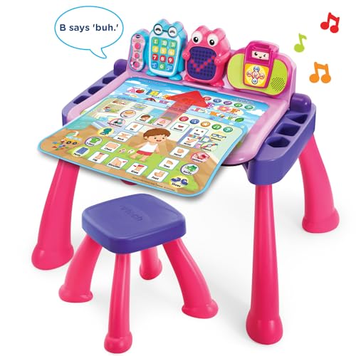Image of VTech Touch and Learn Activity Desk Deluxe, Pink
