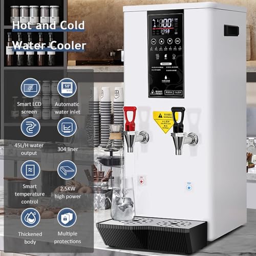 45L Countertop Water Dispenser 3000W Gorący zimny kocioł elektryczny Step Heating Wyświetlacz LCD Filtr ze stali nierdzewnej do restauracji biurowej Domowa herbata Kawa Użyj roztwór ciepłej wody błysk