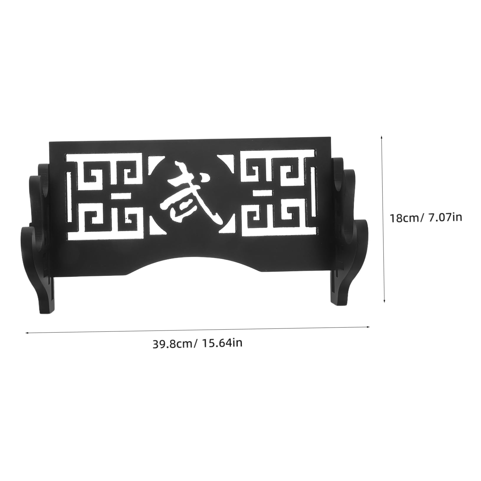 Healifty Soporte de Pared para Espada de Madera, Montaje Retro Negro, Diseño Ahorrador de Espacio para Áreas de Entrenamiento y Exhibición